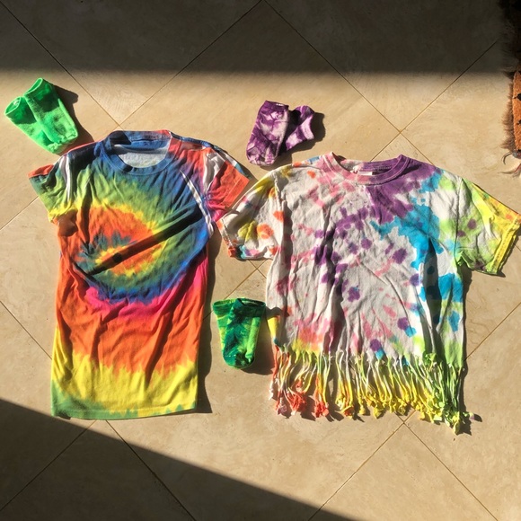 tie dye shirt bundle